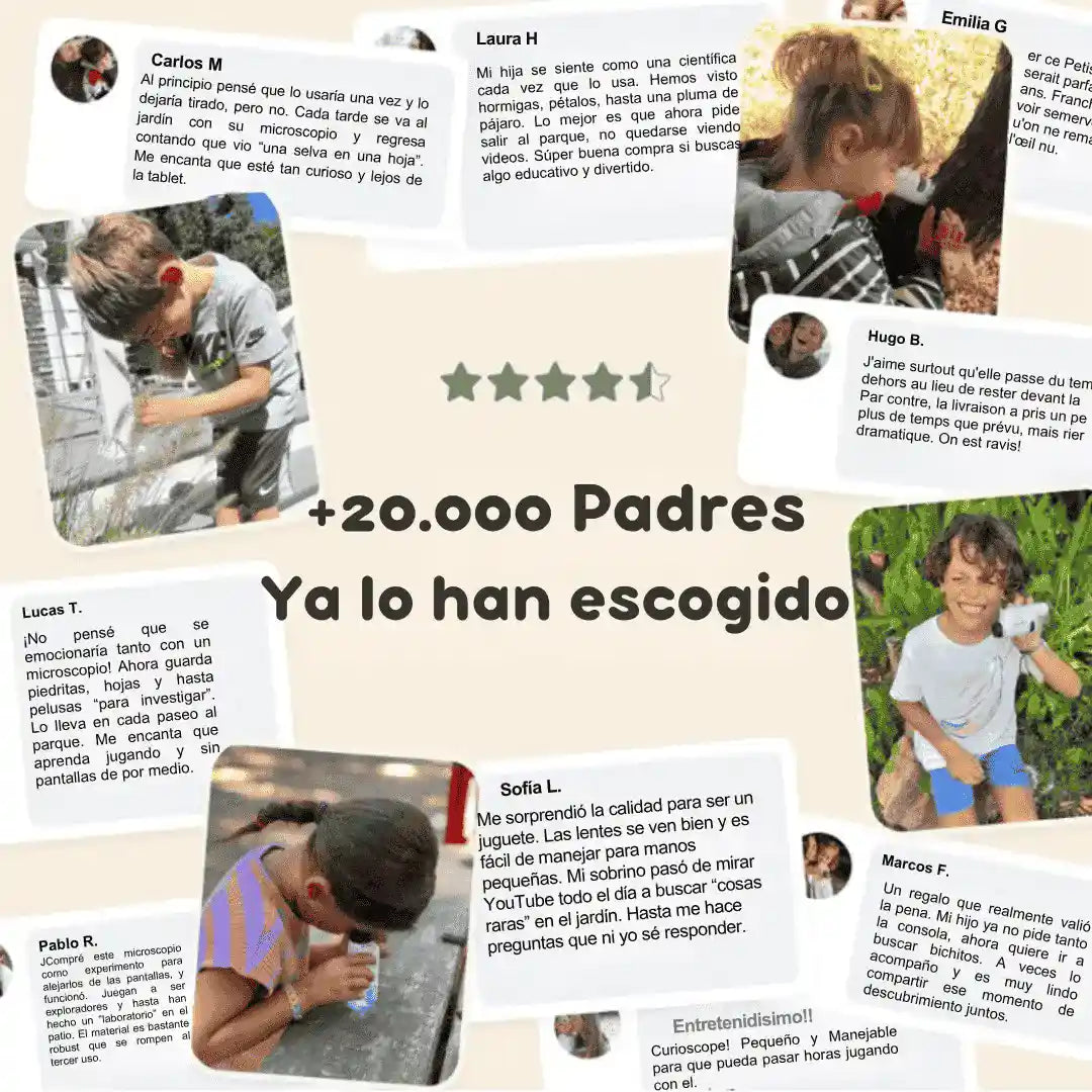 Curioscope: Microscopio Educacional de ExplorMi™